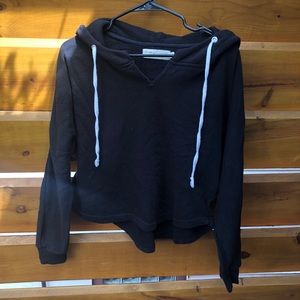 Cropped Black Hoodie